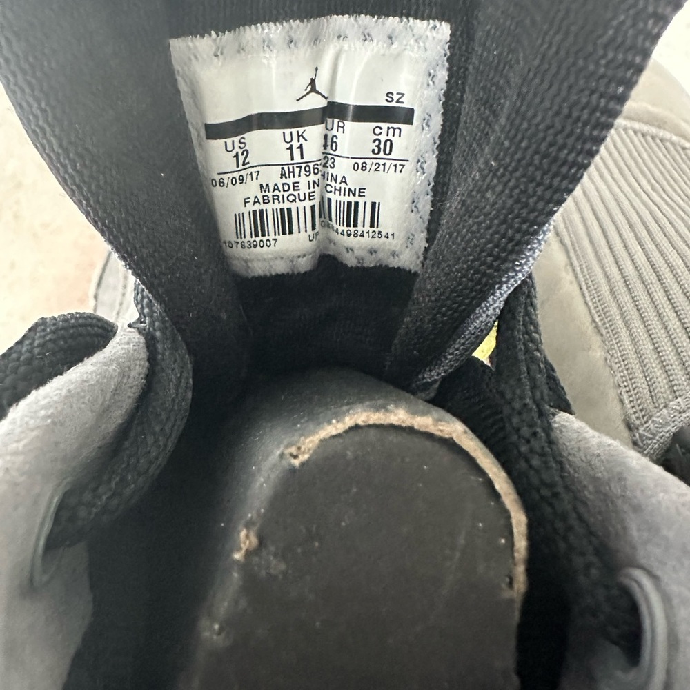 Jordan Black and Gray Sneakers